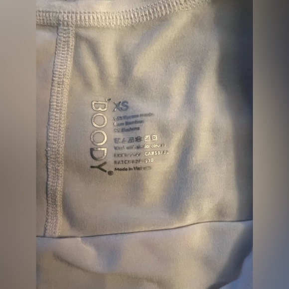 Boody Bundle (2) Bamboo Viscose White & Black Graphic Tee Sz XS EUC - Picture 5 of 11